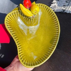 Original California Pottery Fruit Serving Dish